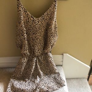 cheetah print romper